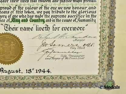 canada,_commonwealth._a_lot_of_six_city_honour_roll_documents_for_second_war_soldiers___m_n_c0590