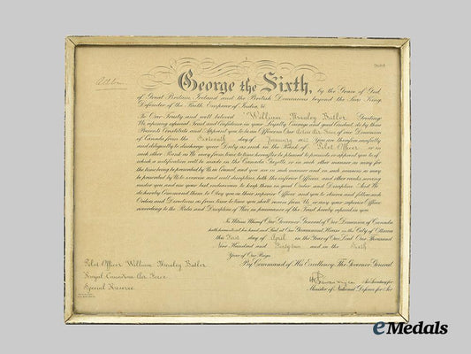 canada,_commonwealth._a_second_war_r_a_f_pilot_officer_appointment_document_to_william_manley_butler,1942___m_n_c0596