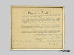 Canada, Commonwealth. A Second War RAF Pilot Officer Appointment Document to William Manley Butler, 1942