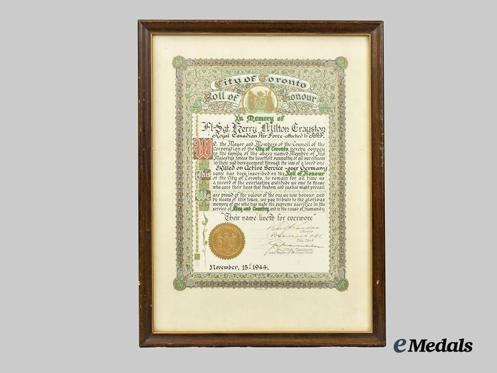 canada,_commonwealth._a_lot_of_six_city_honour_roll_documents_for_second_war_soldiers___m_n_c0602