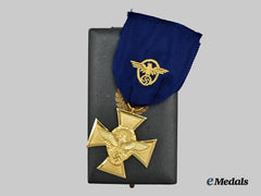 Germany, Ordnungspolizei. A Police Long Service Award, I Class for 25 Years, with Case
