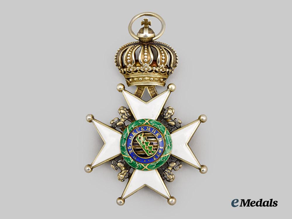 saxe-_ernestine,_duchy._a_house_order_of_saxe-_ernestine,_i_class_knight_with1914-1918_war_dates___m_n_c0603