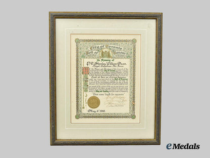 canada,_commonwealth._a_lot_of_six_city_honour_roll_documents_for_second_war_soldiers___m_n_c0604