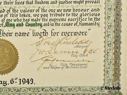 canada,_commonwealth._a_lot_of_six_city_honour_roll_documents_for_second_war_soldiers___m_n_c0605