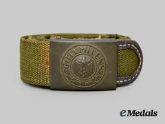 Germany, Heer. An EM/NCO’s Tropical Belt and Buckle, by Gustav Brehmer