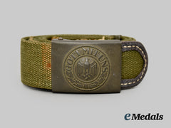 Germany, Heer. An EM/NCO’s Tropical Belt and Buckle, by Gustav Brehmer