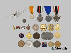 Germany, Third Reich. A Mixed Lot of Badges, Awards, and Insignia, Post-1945 Manufacture