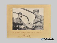 Spain, Kingdom. A Signed Photograph of Juan Carlos I King of Spain and Artillery General Elias Ruano