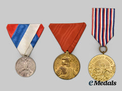 Serbia, Kingdom. Three Medals & Awards