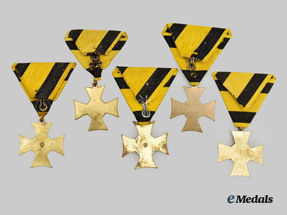 austria,_imperial._a_lot_of_five_long_service_decorations___m_n_c0685
