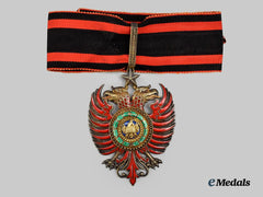 Albania, Italian Protectorate. An Order Of Scanderbeg, Grand Officer Badge, By Cravanzola, c.1940