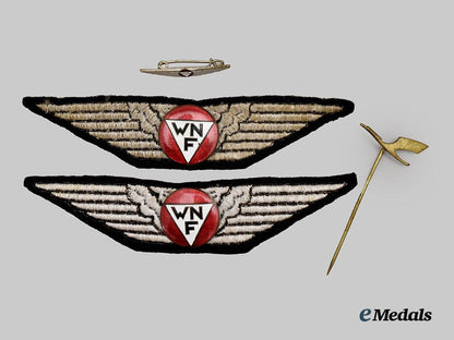germany,_third_reich._a_lot_of_wiener_neustädter_flugzeugwerke_employee_insignia___m_n_c0703