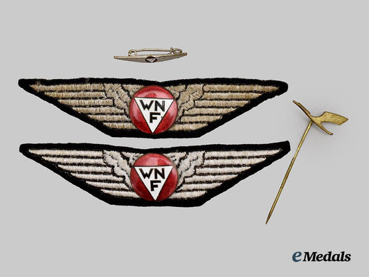 germany,_third_reich._a_lot_of_wiener_neustädter_flugzeugwerke_employee_insignia___m_n_c0703