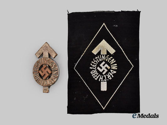 germany,_h_j._a_pair_of_proficiency_badges,_silver_grade___m_n_c0720