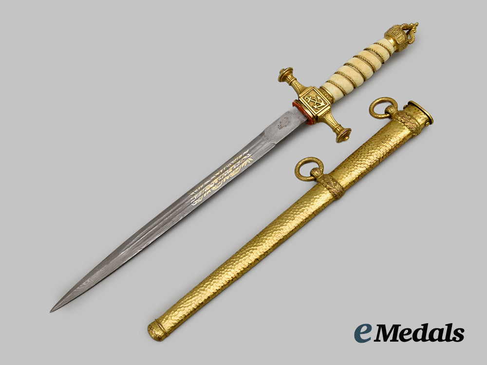germany,_imperial._a_rare_navy_officer’s_dress_dagger,_with_damascus_blade_and_hanger,_by_carl_eickhorn___m_n_c0722