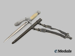 Germany, Luftwaffe. A Superb & Etched Officer’s Dress Dagger, by Emil Voos