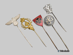 Germany, Third Reich. A Mixed Lot of Stick Pins