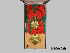 Morocco, Kingdom. An Order of the Throne, Grand Cordon Set, Cased