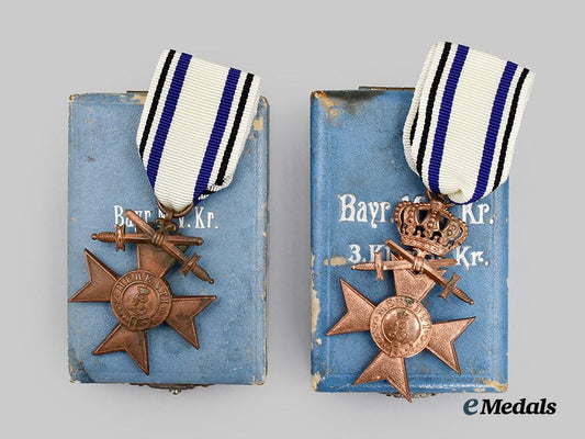 bavaria,_kingdom._a_pair_of_military_merit_crosses,_with_cases___m_n_c0800