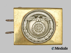 Germany, Third Reich. An SA Enlisted Personnel Belt Buckle, Early “Sunwheel” Swastika Version