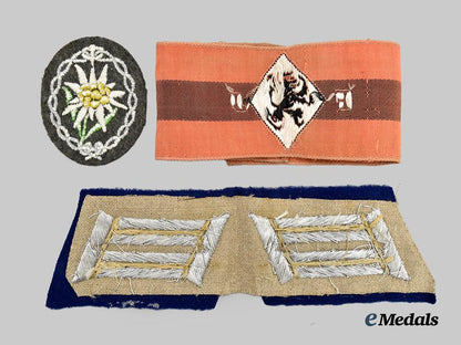 germany,_wehrmacht;_spain,_spanish_state._a_mixed_lot_of_cloth_insignia___m_n_c0870