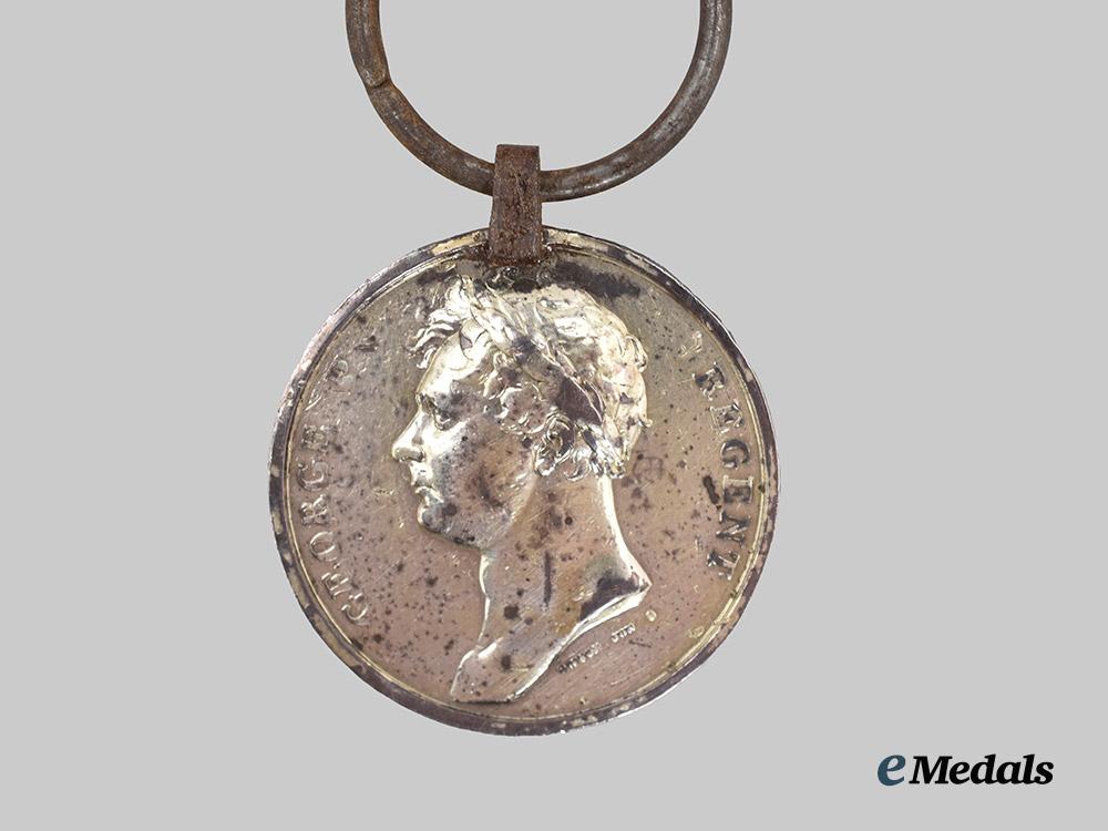 united_kingdom._a_waterloo_medal_to_private_william_holmes,15th_kings_hussars___m_n_c0946