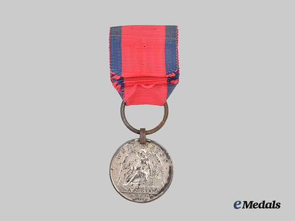 united_kingdom._a_waterloo_medal_to_private_william_holmes,15th_kings_hussars___m_n_c0947