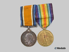 Canada, CEF. A First War Medal Bar to Pte. Fowler, 102nd Battalion, Wounded at Vimy Ridge