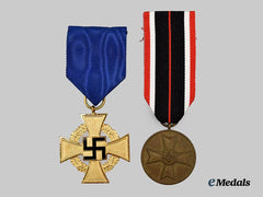 Germany, Third Reich. A Pair of Service Awards