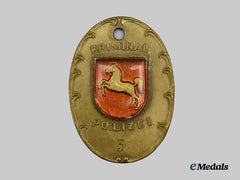 Germany, Federal Republic. A Lower Saxony Criminal Police Identity Disc, c. 1950