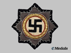 Germany, Third Reich. A Kriegsmarine Issue German Cross in Gold, Cloth Version