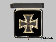 Germany, Third Reich. A Cased Iron Cross 1939 First Class, Screw-back Version, by B.H. Mayer