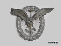 Germany, Luftwaffe. A Pilot’s Badge, Late-War and Field-Repaired Example