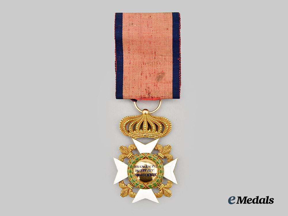 italy,_kingdom_of_two_sicilies._a_royal_order_of_francis_i,_i_class_knight_in_gold,_c.1850___m_n_c1073