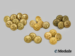 Germany, Third Reich. A Group of Twenty-Six Fire Gilded Kriegsmarine Tunic Buttons