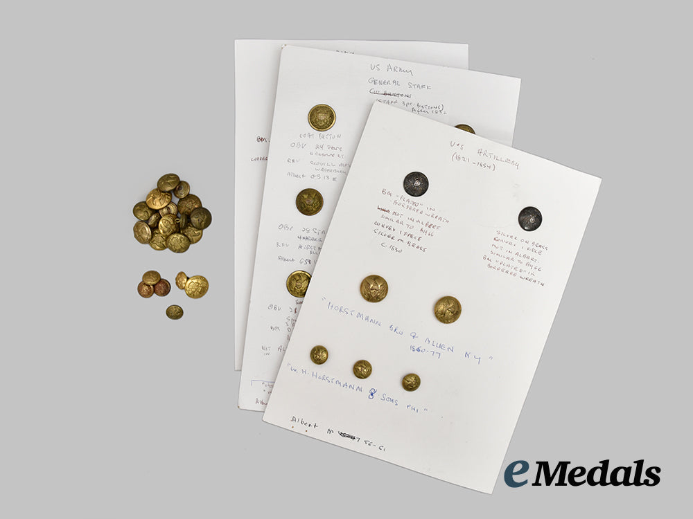 united_states._forty-_two_united_states_army_uniform_buttons,_c.1860___m_n_c1108