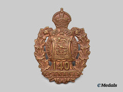 Canada, CEF. First War 140th Infantry Battalion Cap Badge