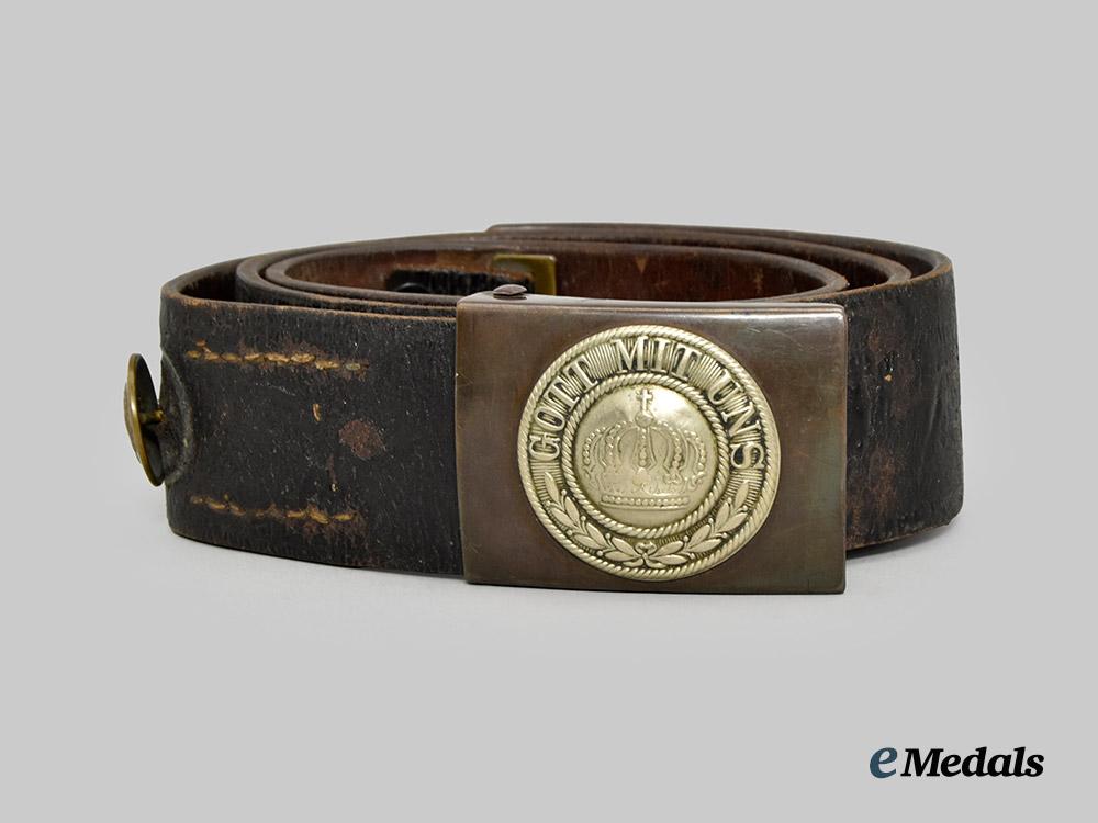 germany,_imperial._a_first_world_war_heer_e_m/_n_c_o’s_belt_with_wartime_souvenir_buttons___m_n_c1122