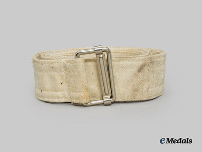 a_german_white_cloth_belt_with_slider_buckle___m_n_c1130