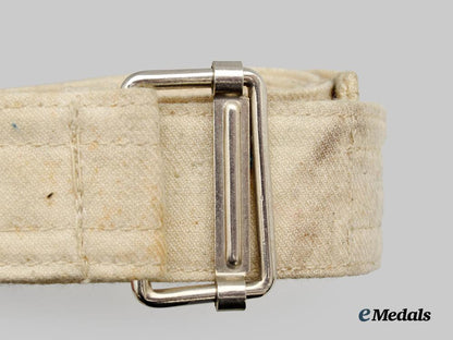 a_german_white_cloth_belt_with_slider_buckle___m_n_c1133