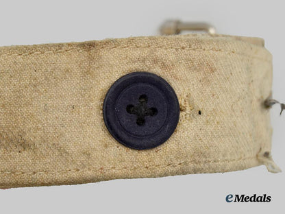 a_german_white_cloth_belt_with_slider_buckle___m_n_c1134