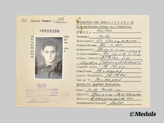 Germany, SS. A HIAG Tracing Service File for SS-Sturmmann Fritz Müller