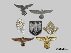 Germany, Third Reich. A Lot of Seven Military, Civilian, and Political Insignia