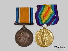Canada, CEF. A First War Pair to Gunner J.G. Coats, CFA