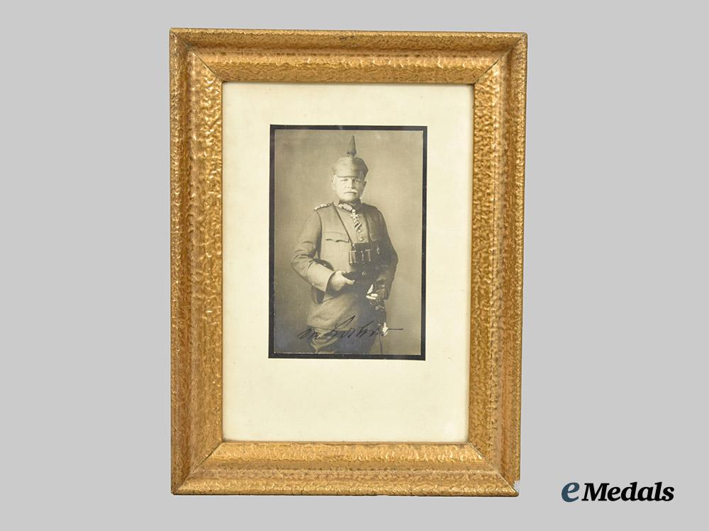 germany,_imperial._a_signed_and_framed_portrait_of_general_ewald_von_lochow,_pour_le_mérite_with_oak_leaves___m_n_c1264