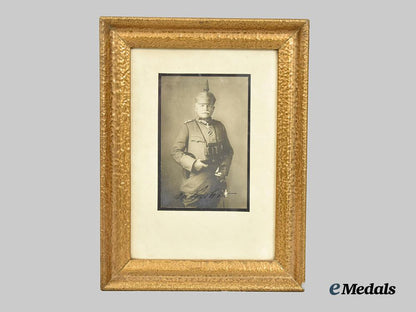 germany,_imperial._a_signed_and_framed_portrait_of_general_ewald_von_lochow,_pour_le_mérite_with_oak_leaves___m_n_c1264