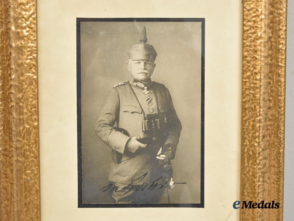 germany,_imperial._a_signed_and_framed_portrait_of_general_ewald_von_lochow,_pour_le_mérite_with_oak_leaves___m_n_c1265