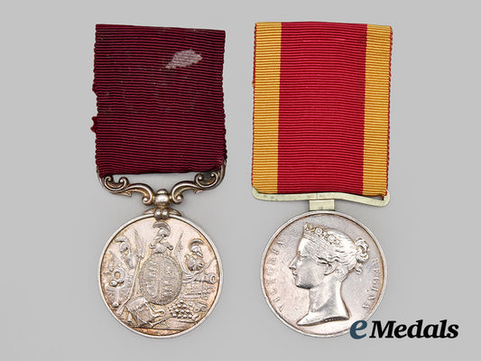 united_kingdom._a_china_war&_army_long_service_and_good_conduct_medal_pair,_to_private_alexander_patterson,26th_regiment_of_foot___m_n_c1285