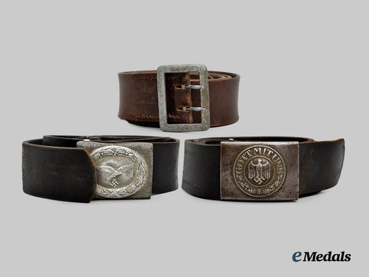 germany,_luftwaffe._a_lot_of_belts_and_buckles,_heer_and_luftwaffe_issue_for_enlisted_personnel___m_n_c1323_copy