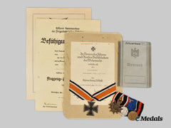 Germany, Luftwaffe. A Lot of Awards and Documents to Oberfelwebel Paul Scheuermann, Night Fighter Pilot and Western Front KIA